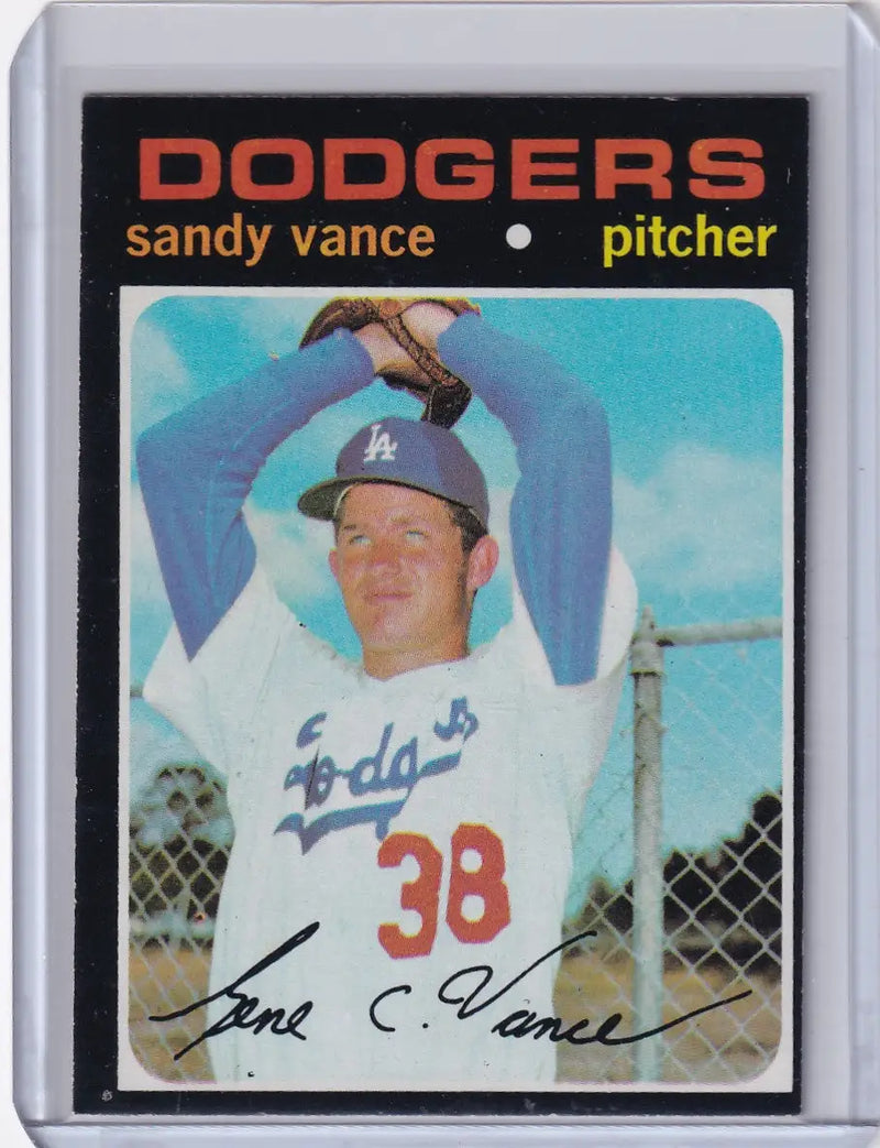 1971 Topps Baseball #34 Sandy Vance - Los Angeles Dodgers RC
