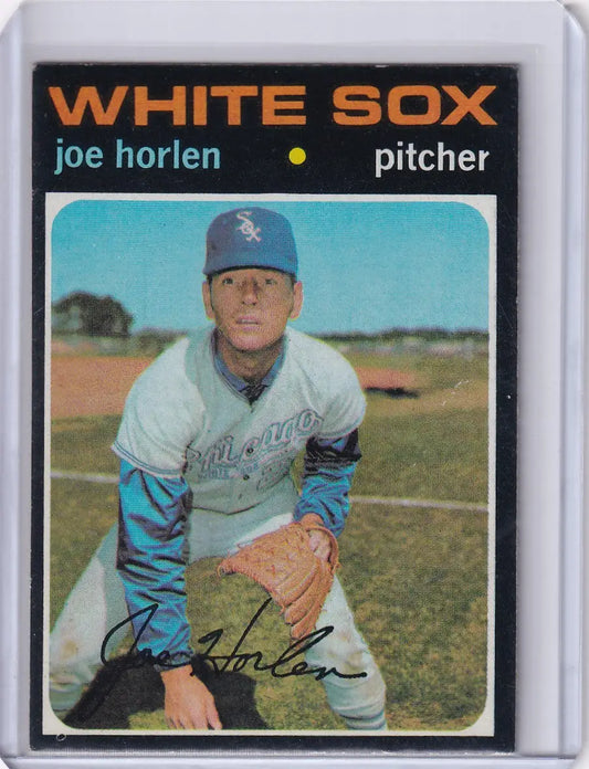 1971 Topps Baseball #345 Joe Horlen - Chicago White Sox - Baseball Card Single