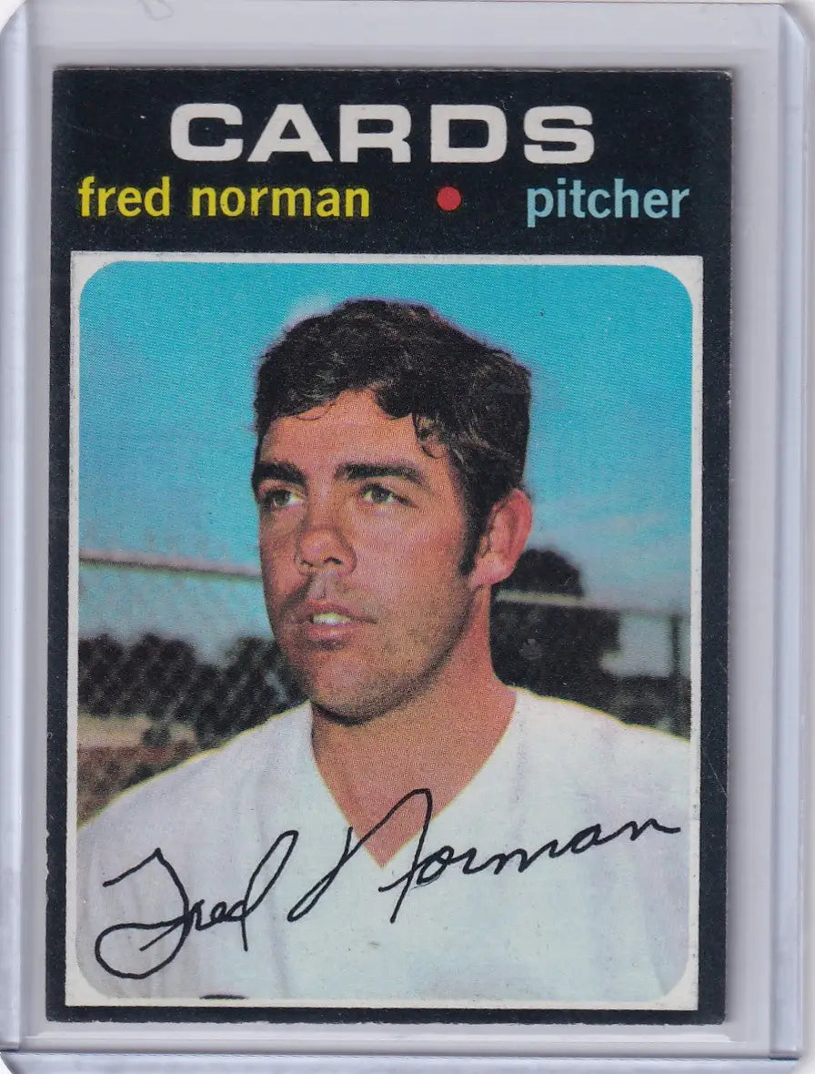 1971 Topps Baseball #348 Fred Norman - St. Louis Cardinals