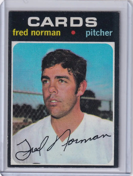 1971 Topps Baseball #348 Fred Norman - St. Louis Cardinals - Baseball Card Single