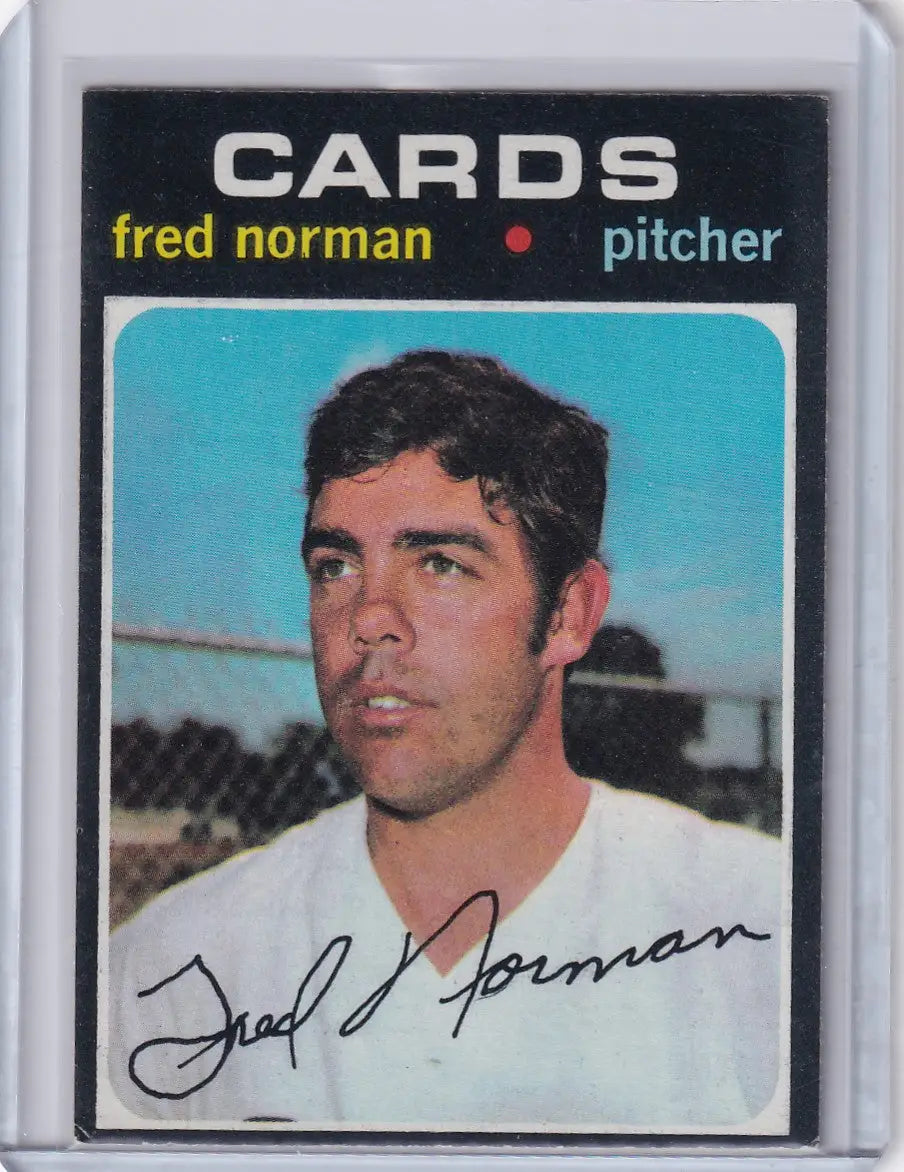 1971 Topps Baseball #348 Fred Norman - St. Louis Cardinals