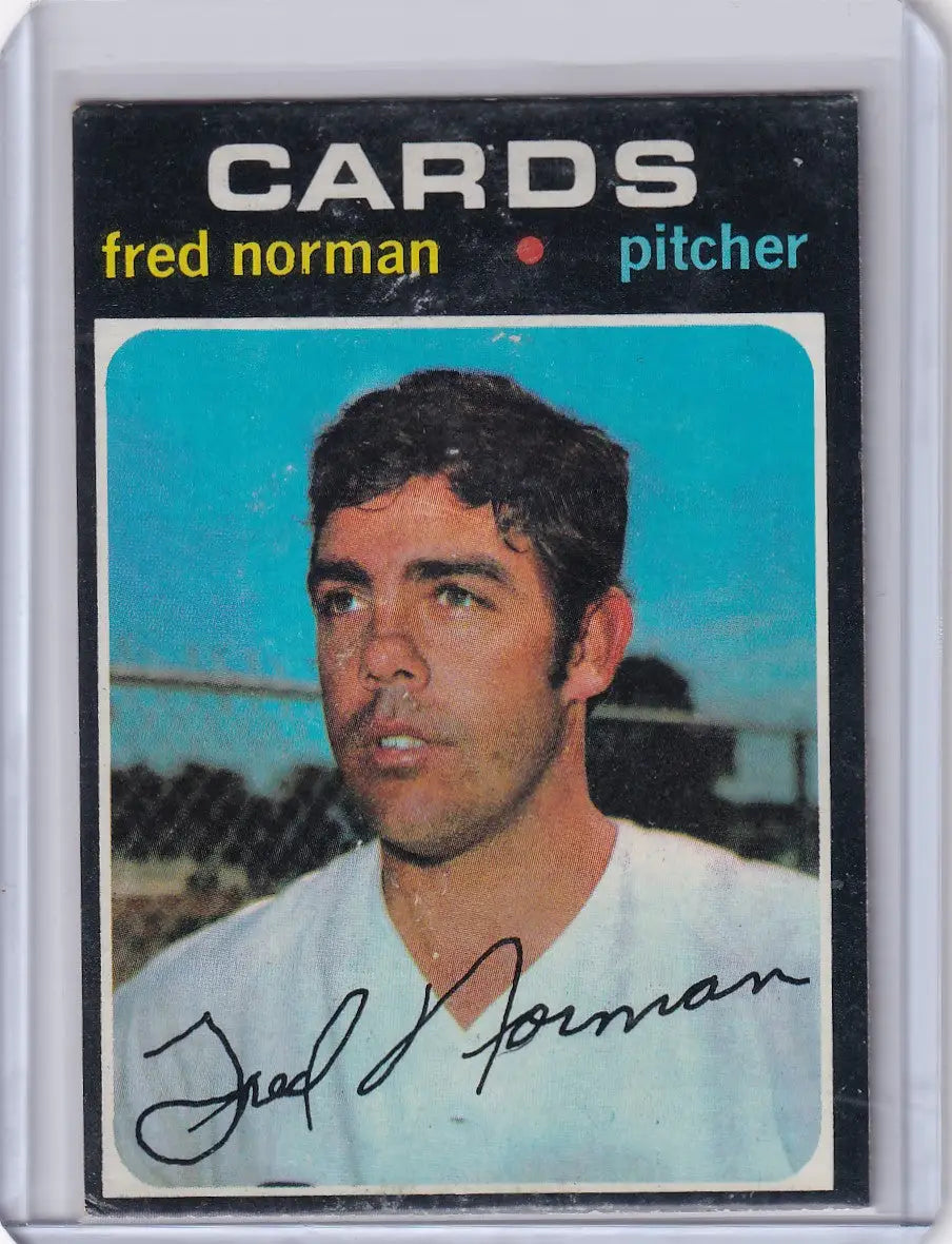 1971 Topps Baseball #348 Fred Norman - St. Louis Cardinals