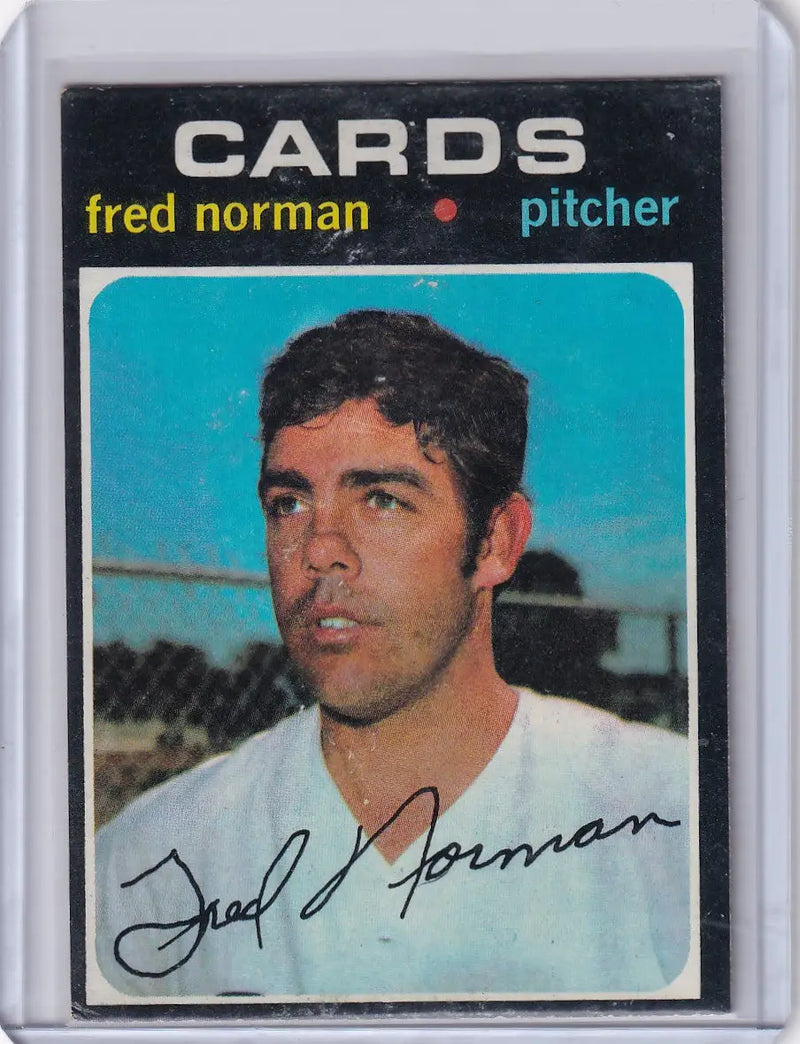 1971 Topps Baseball #348 Fred Norman - St. Louis Cardinals
