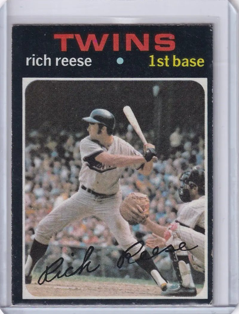 1971 Topps Baseball #349 Rich Reese - Minnesota Twins