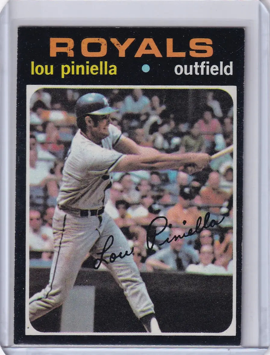 1971 Topps Baseball #35 Lou Piniella - Kansas City Royals