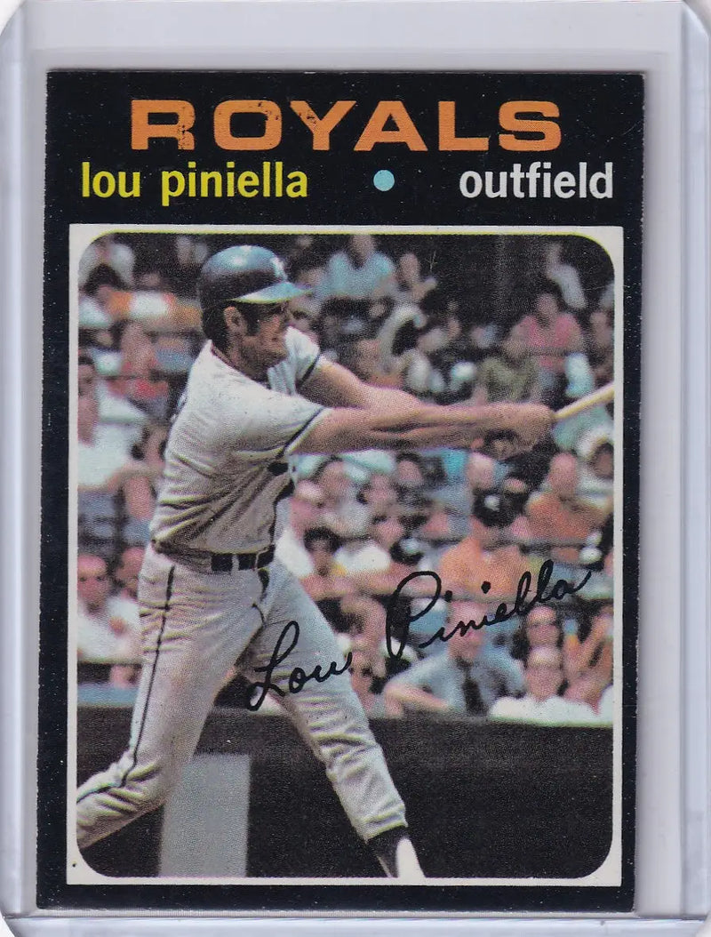 1971 Topps Baseball #35 Lou Piniella - Kansas City Royals
