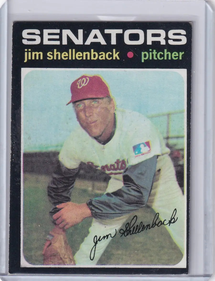 1971 Topps Baseball #351 Jim Shellenback - Washington Senators
