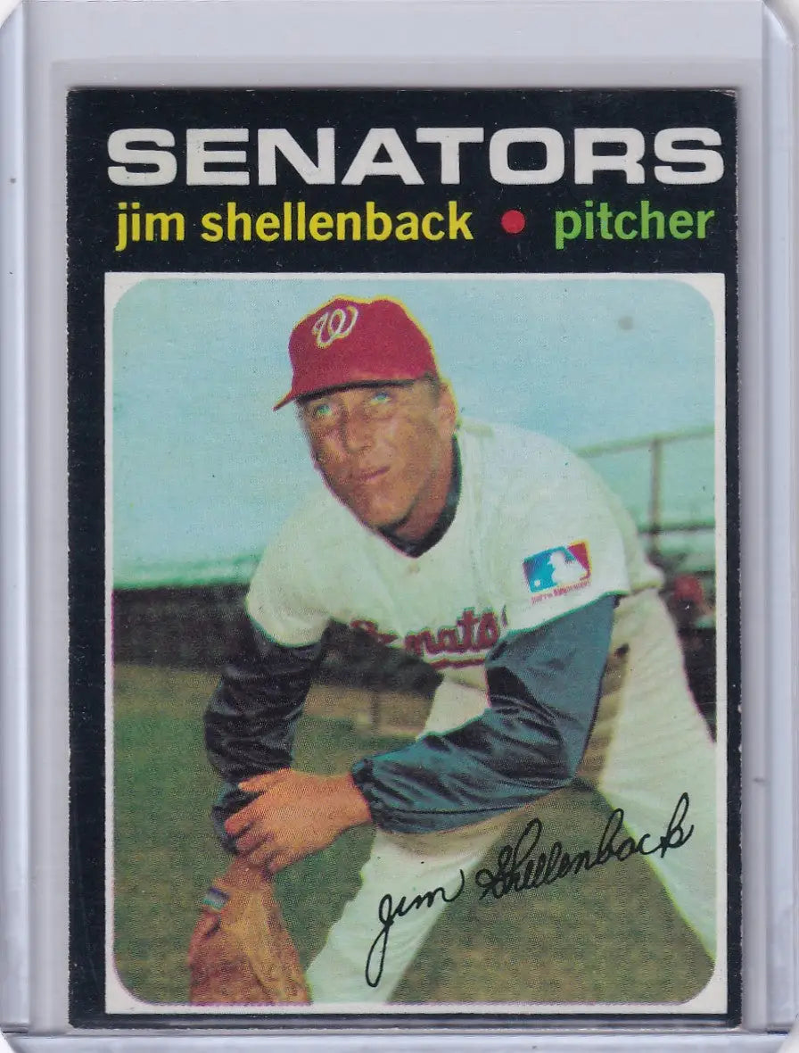 1971 Topps Baseball #351 Jim Shellenback - Washington Senators