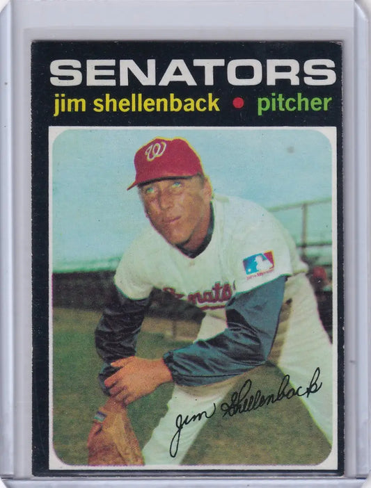 1971 Topps Baseball #351 Jim Shellenback - Washington Senators - Baseball Card Single