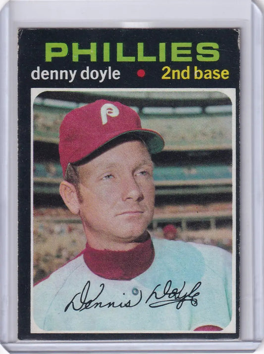 1971 Topps Baseball #352 Denny Doyle - Philadelphia Phillies - Baseball Card Single
