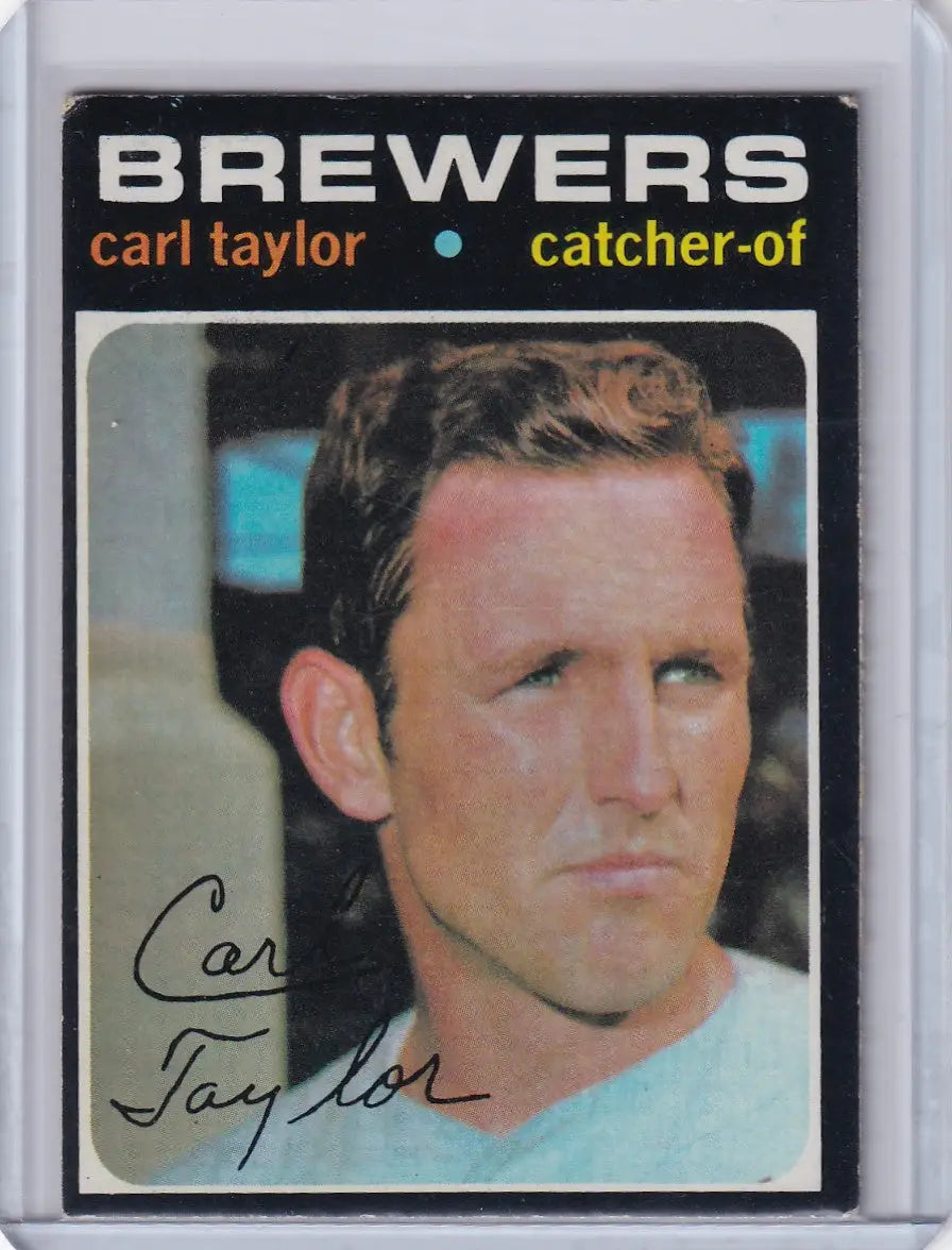 1971 Topps Baseball #353 Carl Taylor - Milwaukee Brewers