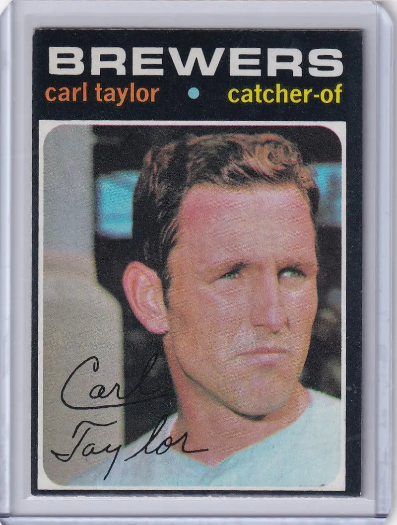 1971 Topps Baseball #353 Carl Taylor - Milwaukee Brewers