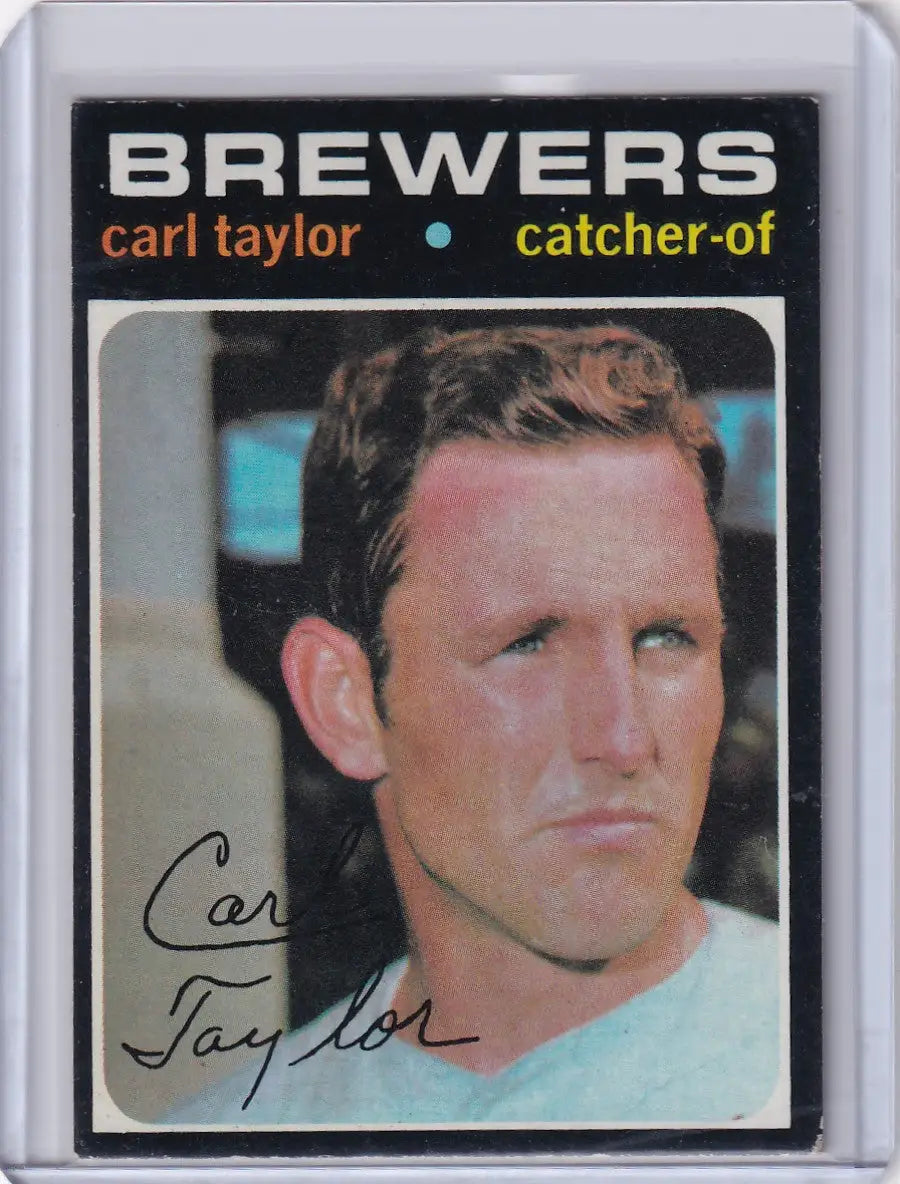 1971 Topps Baseball #353 Carl Taylor - Milwaukee Brewers