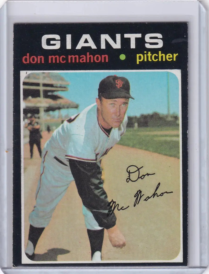 1971 Topps Baseball #354 Don McMahon - San Francisco Giants