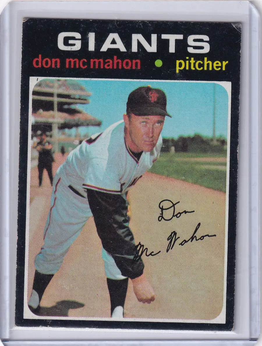 1971 Topps Baseball #354 Don McMahon - San Francisco Giants