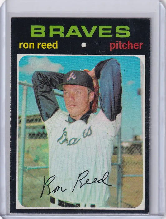 1971 Topps Baseball #359 Ron Reed - Atlanta Braves - Baseball Card Single