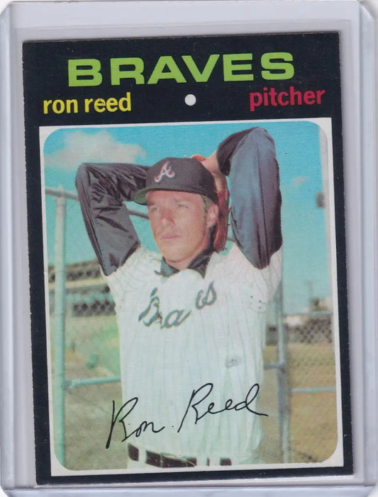 1971 Topps Baseball #359 Ron Reed - Atlanta Braves - Baseball Card Single