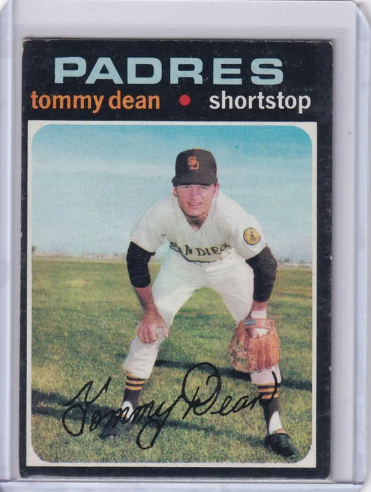 1971 Topps Baseball #364 Tommy Dean - San Diego Padres - Baseball Card Single