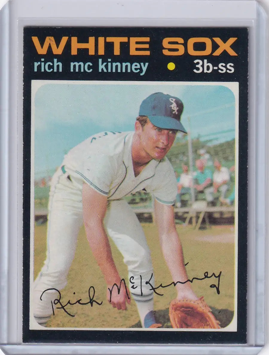 1971 Topps Baseball #37 Rich McKinney - Chicago White Sox RC - Baseball Card Single