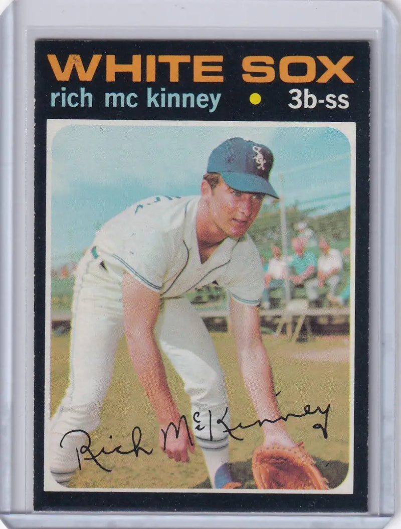 1971 Topps Baseball #37 Rich McKinney - Chicago White Sox RC - Baseball Card Single