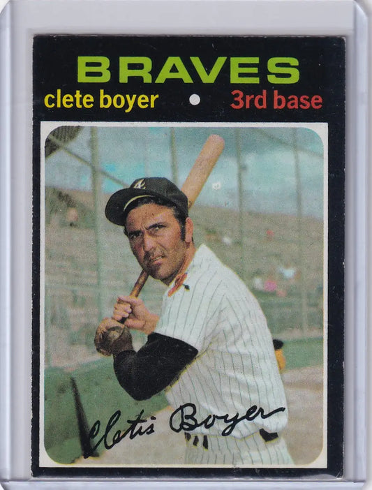 1971 Topps Baseball #374 Clete Boyer - Atlanta Braves - Baseball Card Single