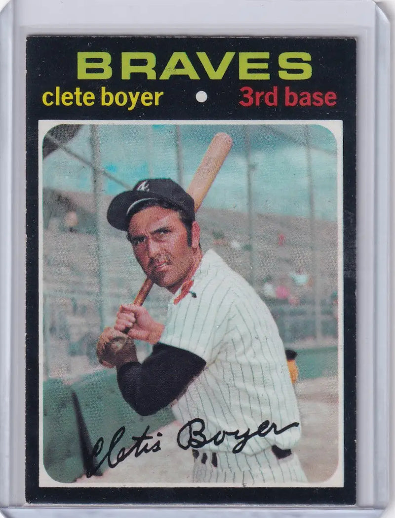 1971 Topps Baseball #374 Clete Boyer - Atlanta Braves