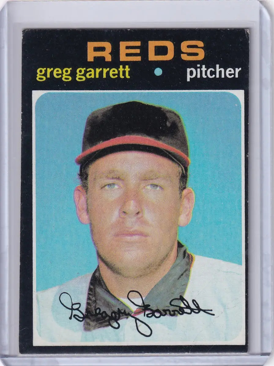 1971 Topps Baseball #377 Greg Garrett - Cincinnati Reds