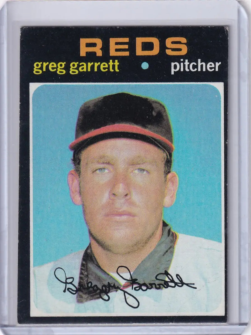 1971 Topps Baseball #377 Greg Garrett - Cincinnati Reds