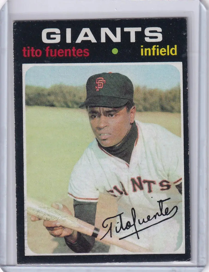1971 Topps Baseball #378 Tito Fuentes - San Francisco Giants