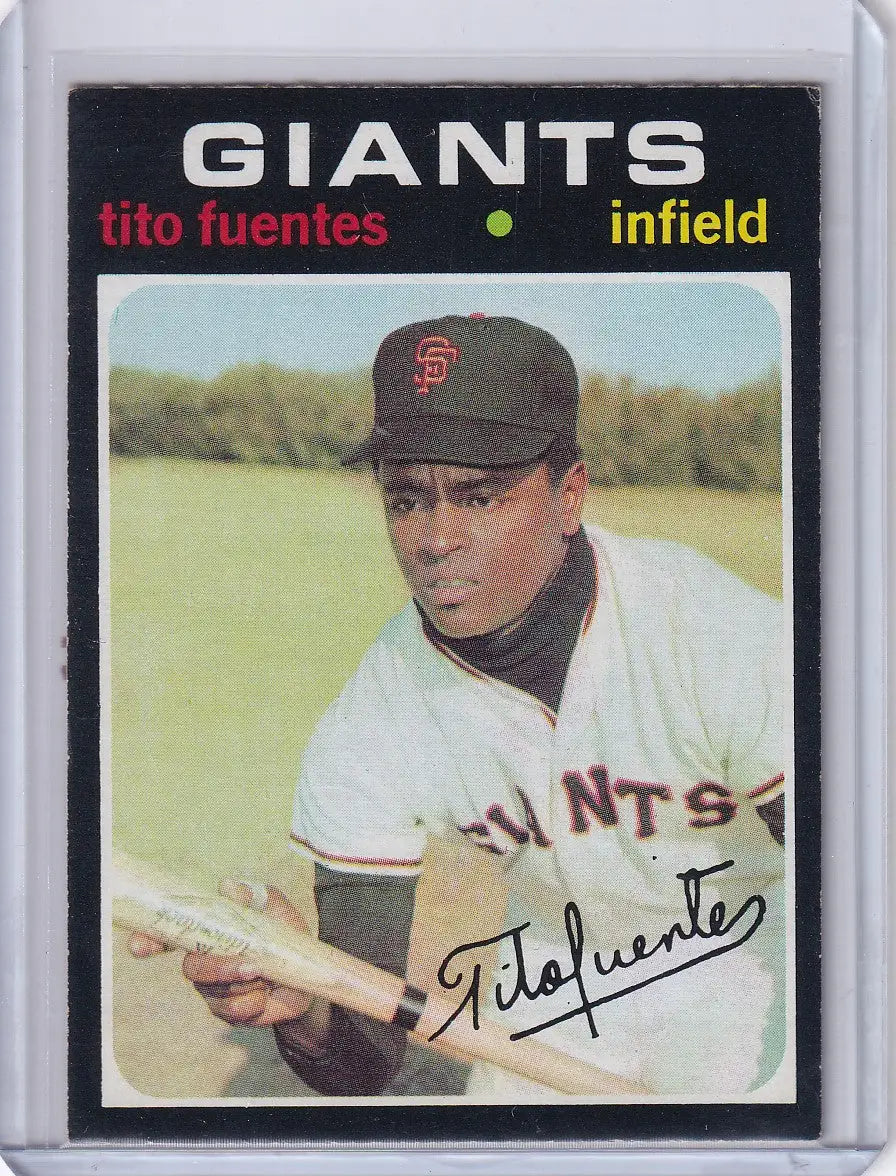 1971 Topps Baseball #378 Tito Fuentes - San Francisco Giants