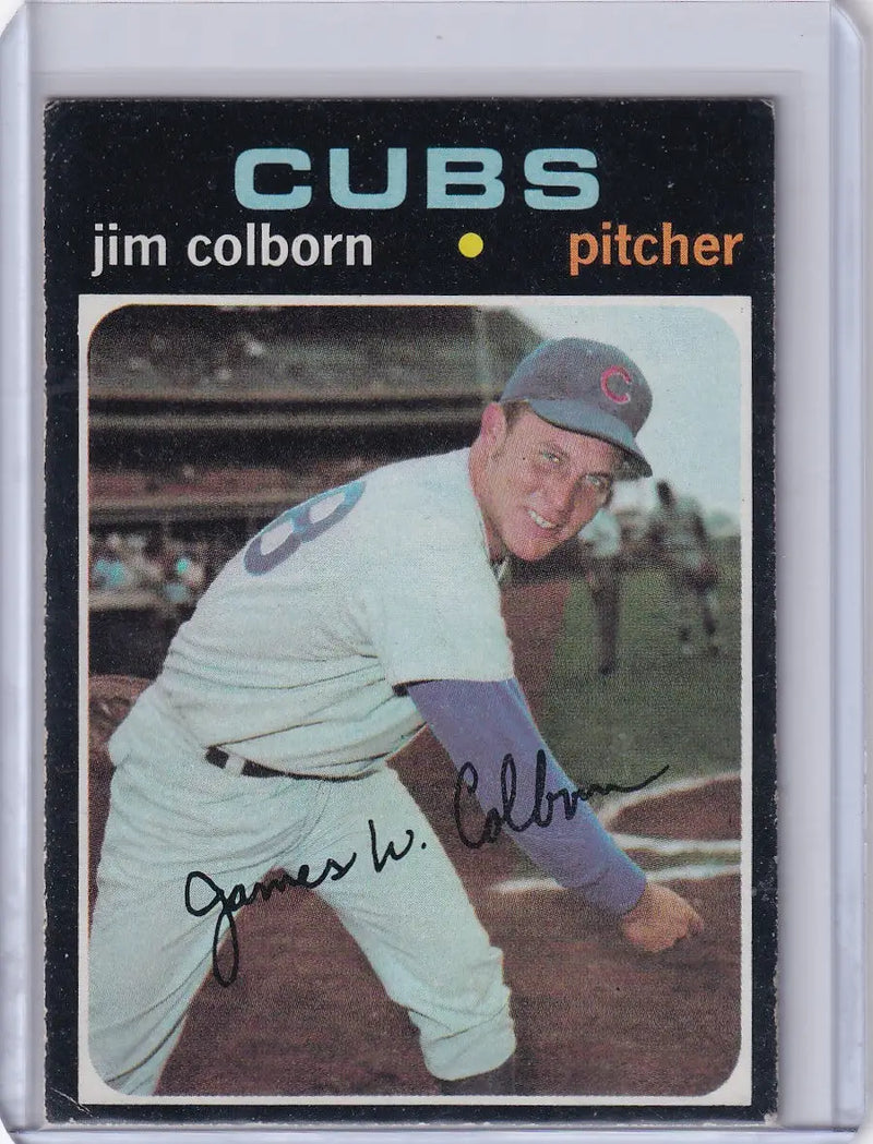 1971 Topps Baseball #38 Jim Colborn - Chicago Cubs RC
