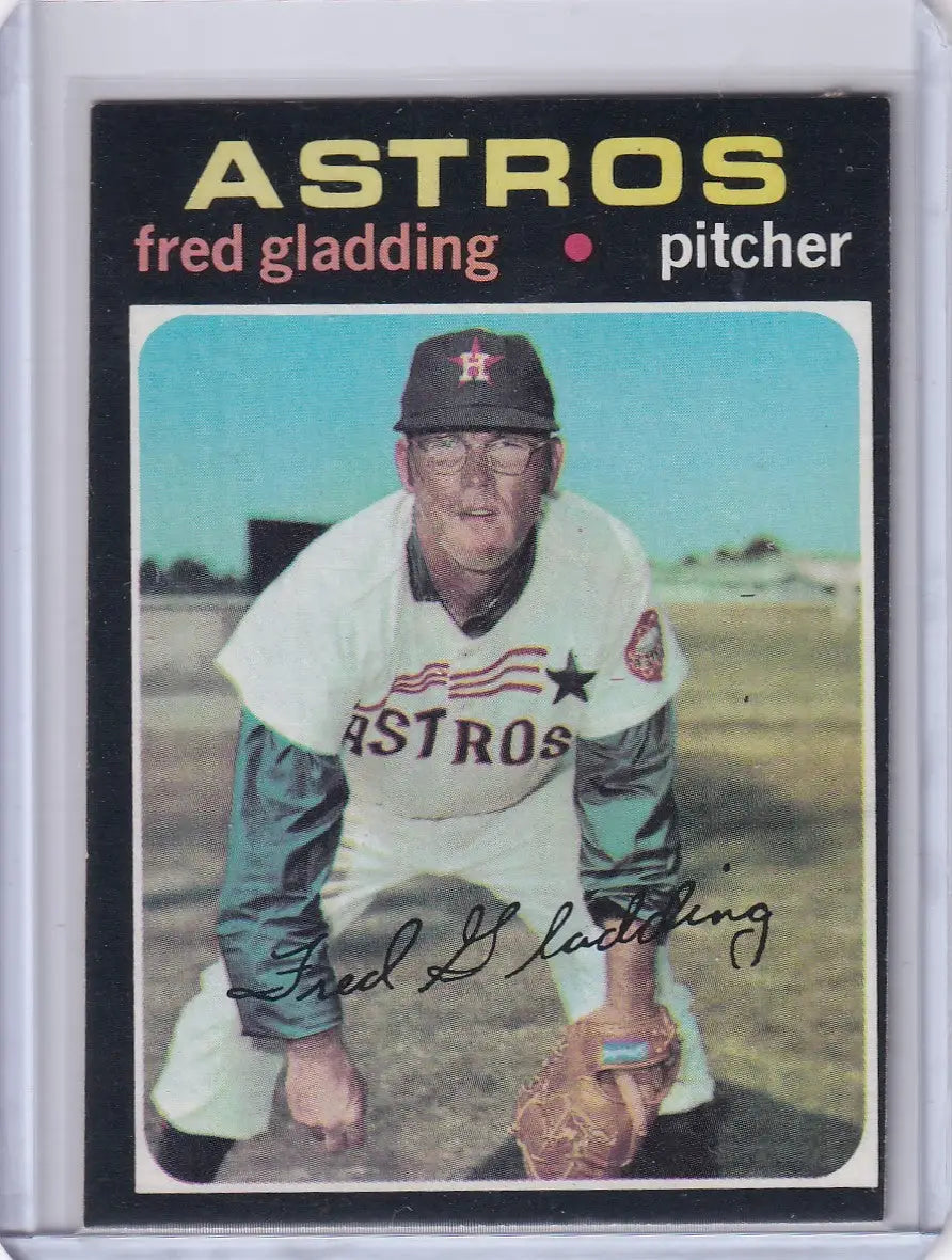 1971 Topps Baseball #381 Fred Gladding - Houston Astros - Baseball Card Single