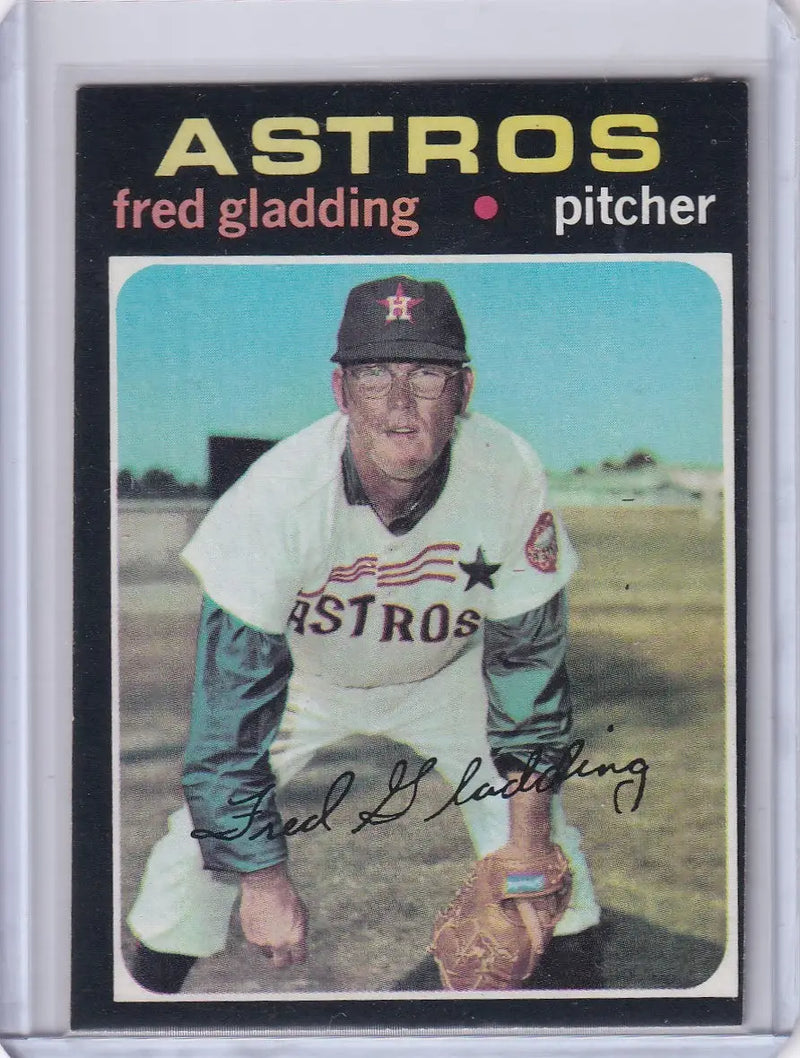 1971 Topps Baseball #381 Fred Gladding - Houston Astros - Baseball Card Single