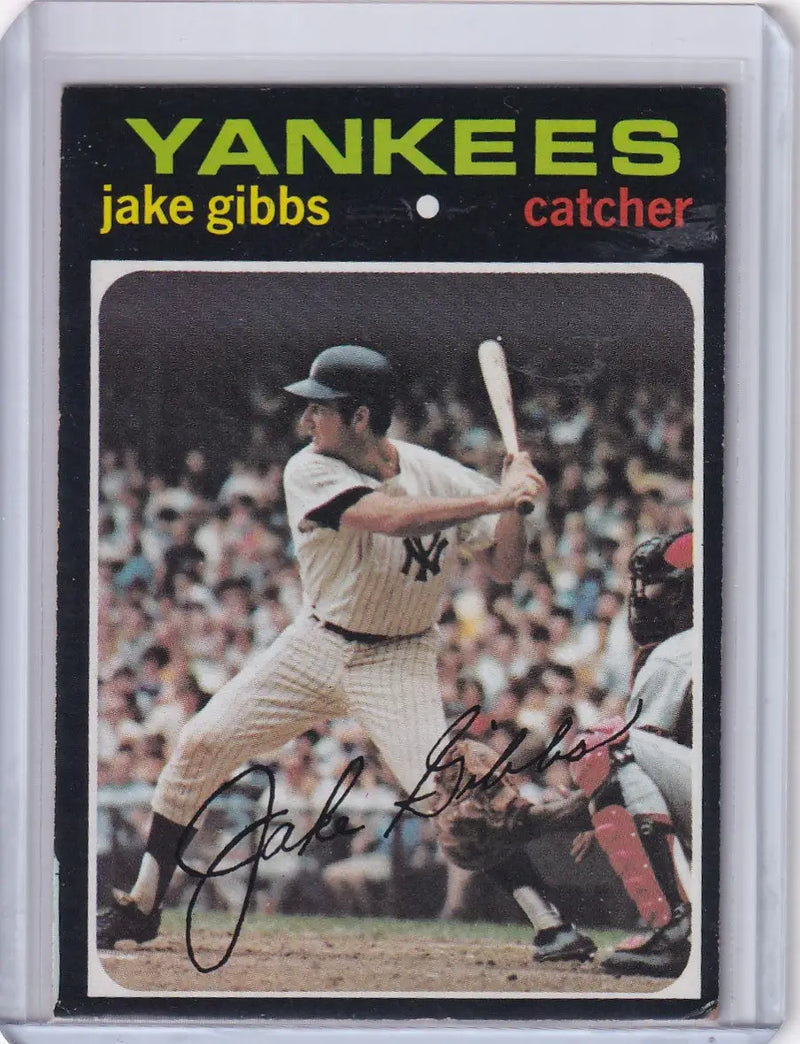 1971 Topps Baseball #382 Jake Gibbs - New York Yankees
