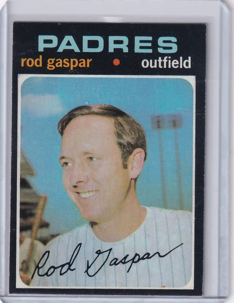 1971 Topps Baseball #383 Rod Gaspar - San Diego Padres