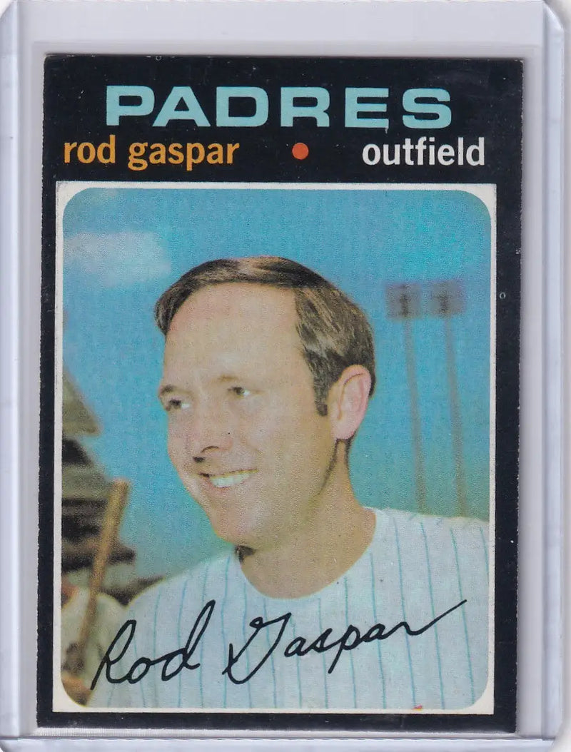 1971 Topps Baseball #383 Rod Gaspar - San Diego Padres