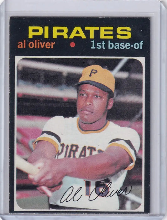 Vintage Topps Baseball card featuring Al Oliver of the Pittsburgh Pirates team