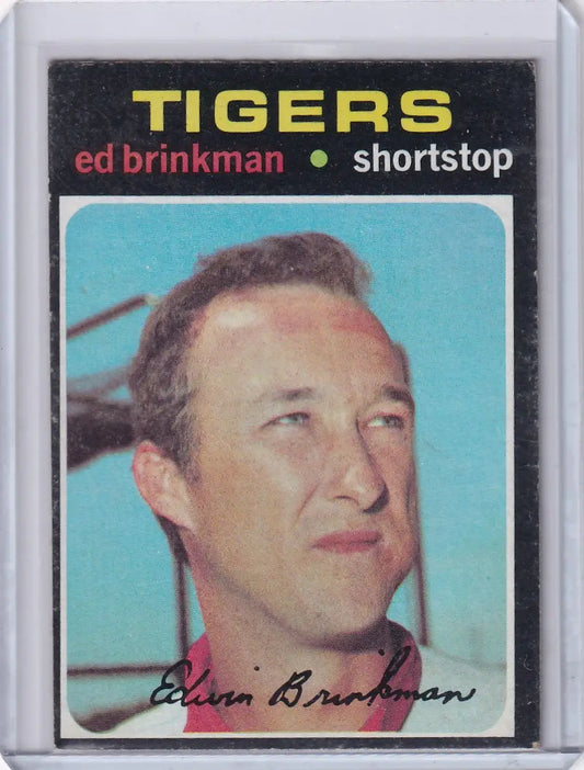 1971 Topps Baseball #389 Ed Brinkman - Detroit Tigers - Baseball Card Single