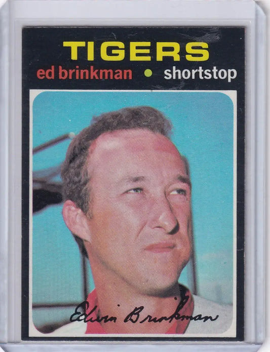 1971 Topps Baseball #389 Ed Brinkman - Detroit Tigers - Baseball Card Single
