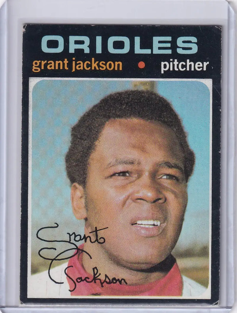 1971 Topps Baseball #392 Grant Jackson - Baltimore Orioles