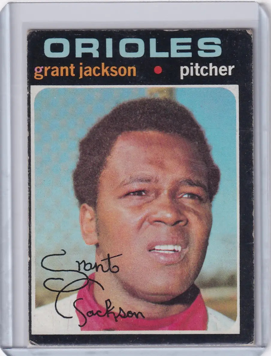 1971 Topps Baseball #392 Grant Jackson - Baltimore Orioles