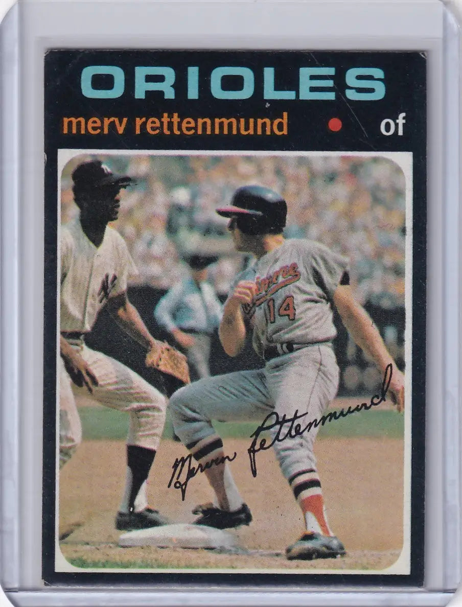 1971 Topps Baseball #393 Merv Rettenmund - Baltimore Orioles