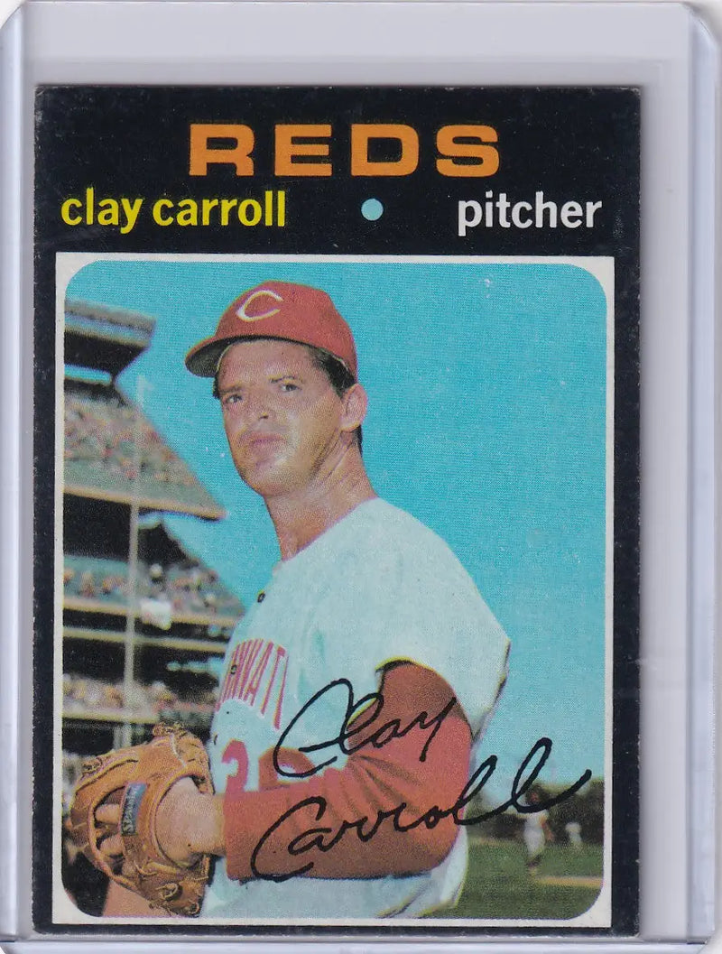 1971 Topps Baseball #394 Clay Carroll - Cincinnati Reds