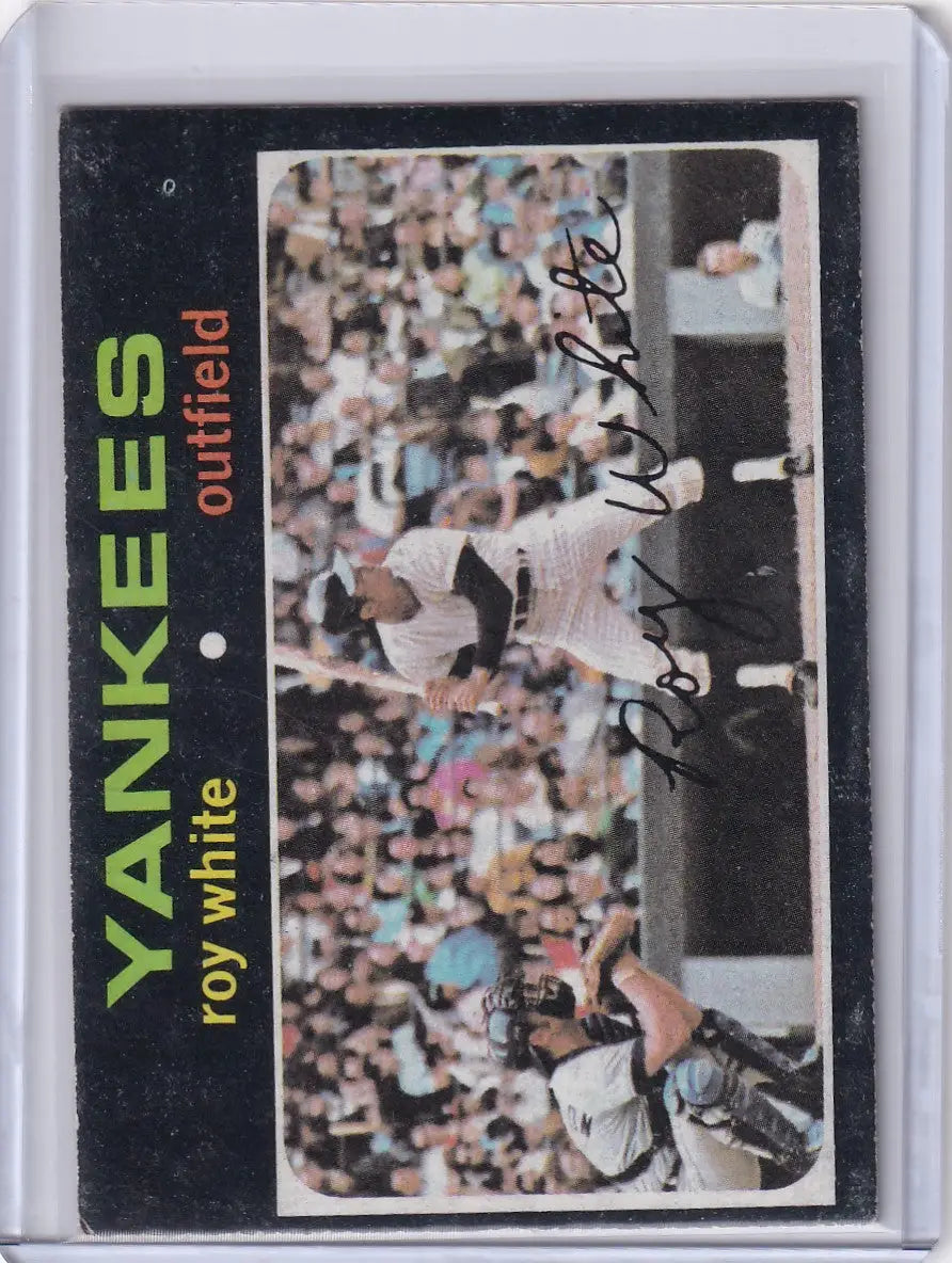 1971 Topps Baseball #395 Roy White - New York Yankees