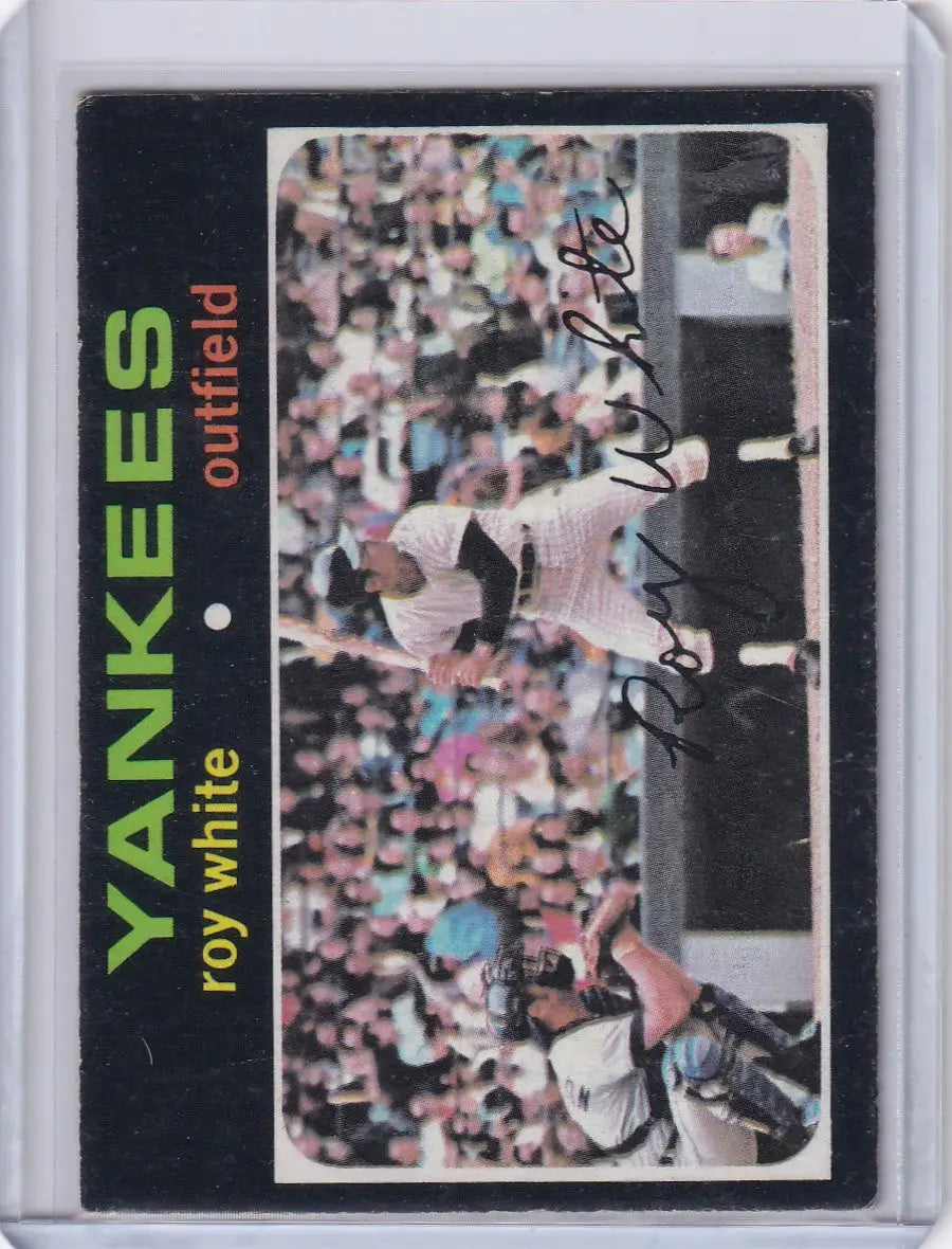 1971 Topps Baseball #395 Roy White - New York Yankees