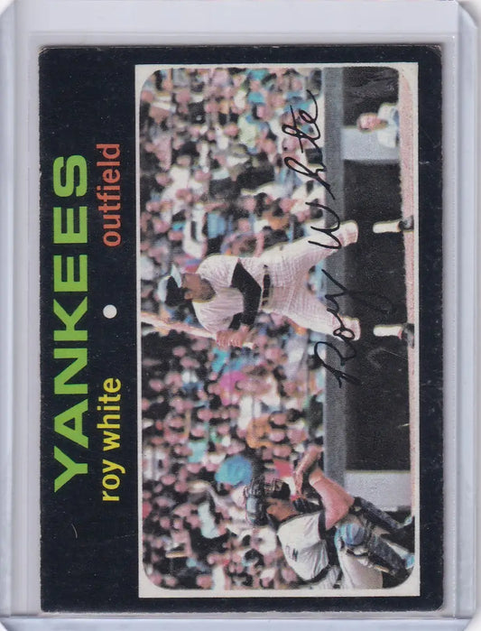 1971 Topps Baseball #395 Roy White - New York Yankees - Baseball Card Single
