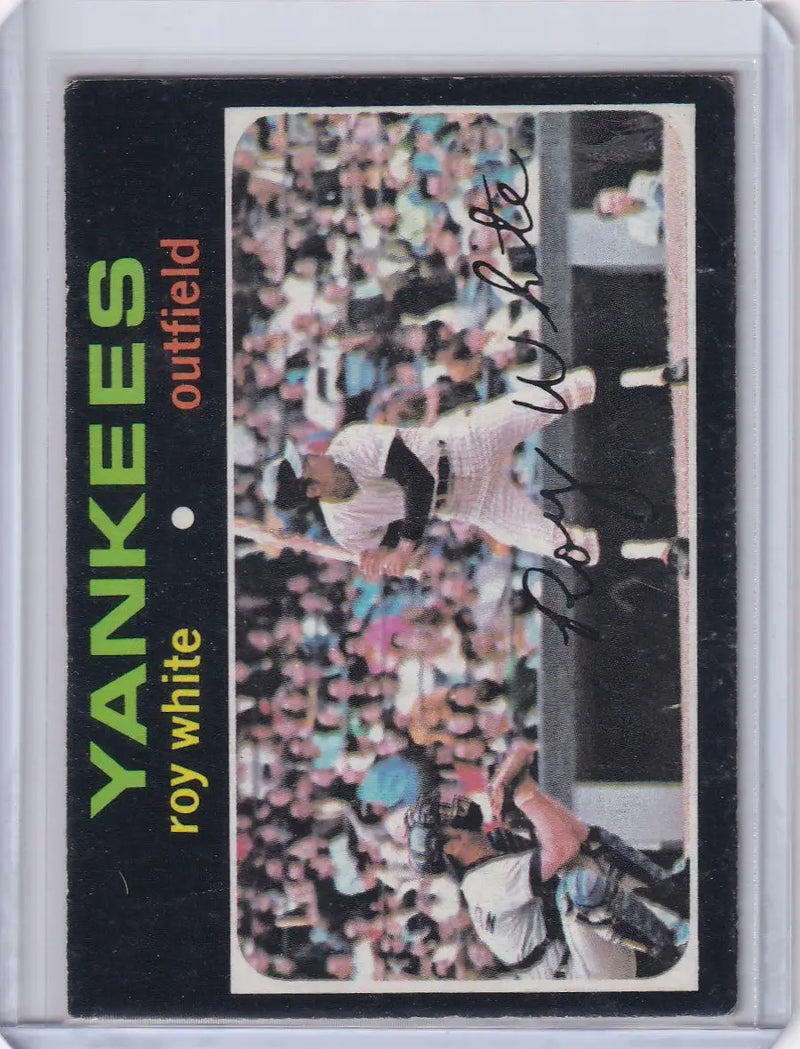 1971 Topps Baseball #395 Roy White - New York Yankees