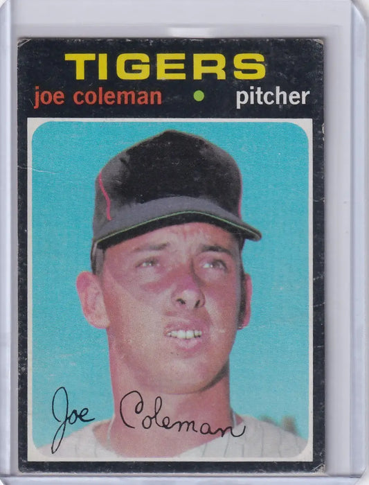 1971 Topps Baseball #403 Joe Coleman - Detroit Tigers - Baseball Card Single