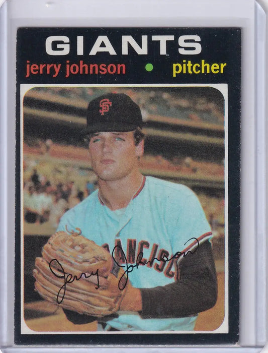 1971 Topps Baseball #412 Jerry Johnson - San Francisco Giants - Baseball Card Single