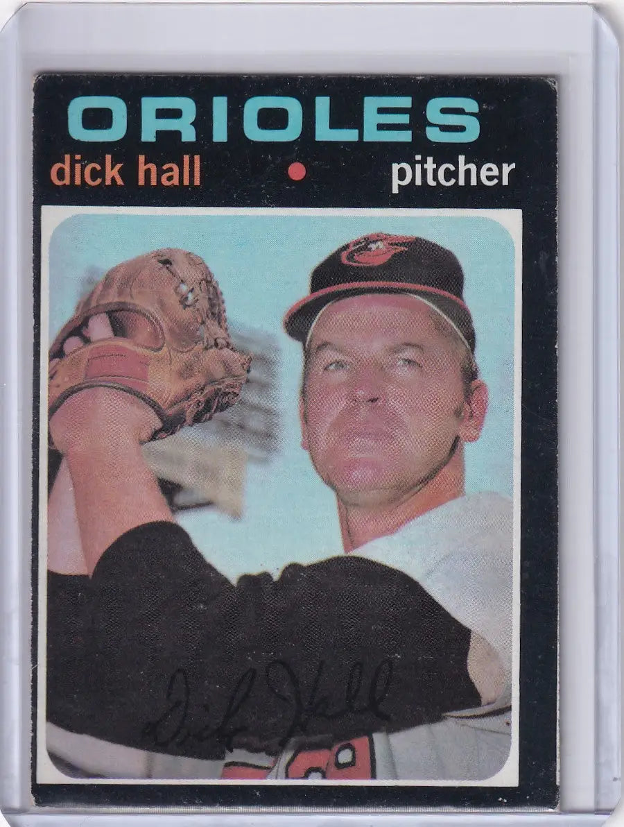 1971 Topps Baseball #417 Dick Hall - Baltimore Orioles - Baseball Card Single